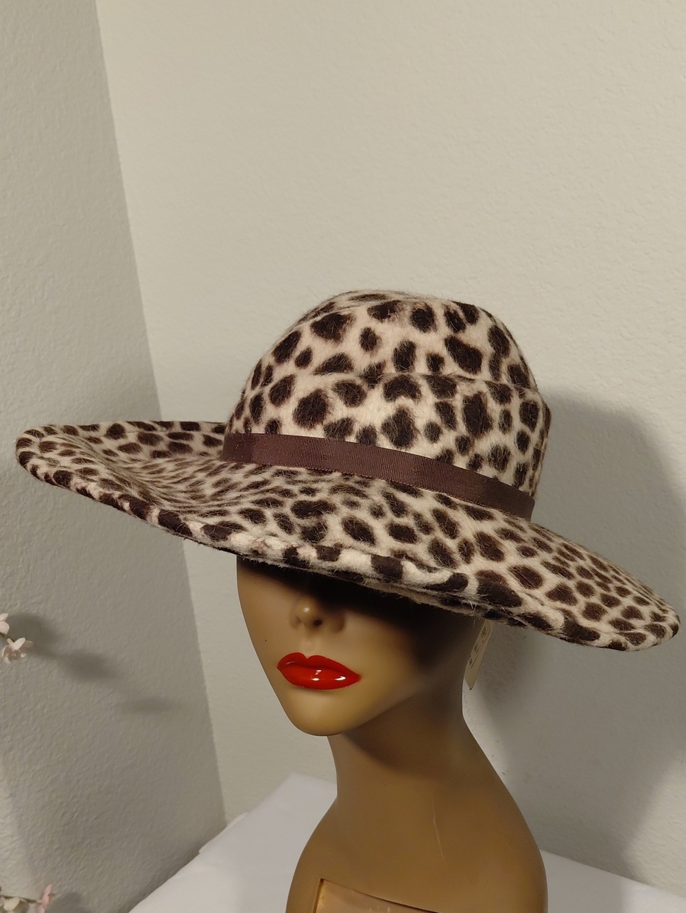 Leopard Print Fedora Hat